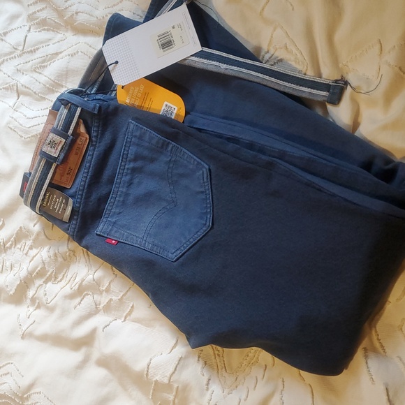 Levi's 501 Custom Taper Color Block Skate Jeans + White Oak Cone Selvedge Belt - Picture 6 of 16